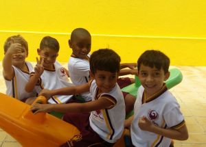 Hora de brincar no parque! 